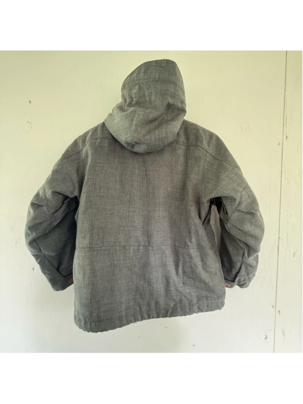 Burton Kids Gray Textured Insulated Snowboard Jacket Youth Small